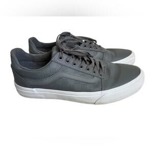 Vans Ward Deluxe leather sneaker gray size men’s 10 casual streetwear